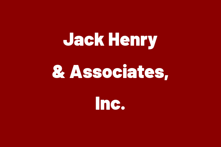 Software Development Firm Jack Henry Associates Inc.