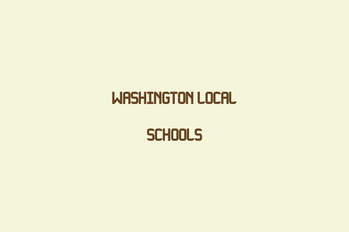 Human Capital Management Washington Local Schools