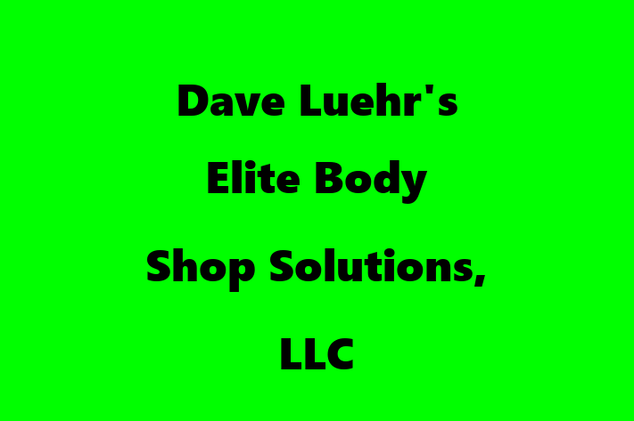 Talent Management Dave Luehrs Elite Body Shop Solutions LLC