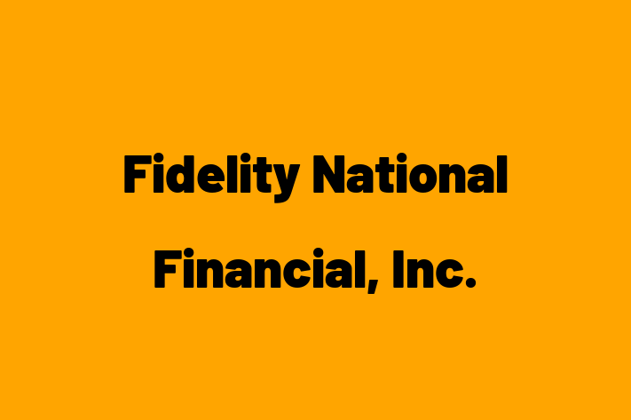 Talent Management Fidelity National Financial Inc.