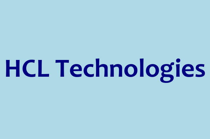 Software Development Firm HCL Technologies