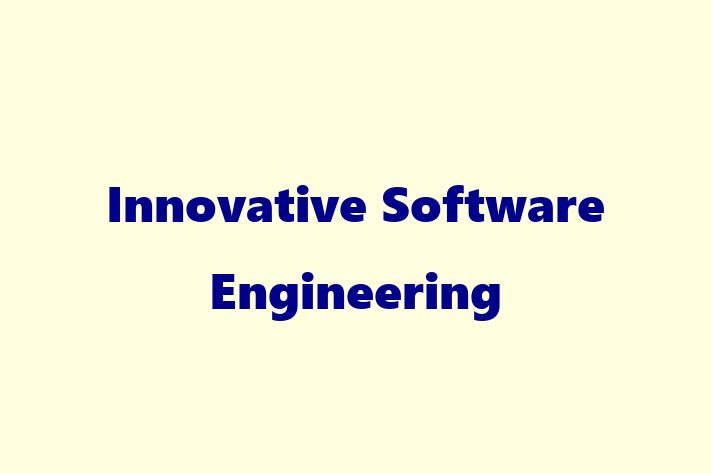 Software Solutions Provider Innovative Software Engineering