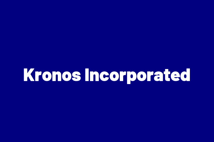 Digital Solutions Provider Kronos Incorporated