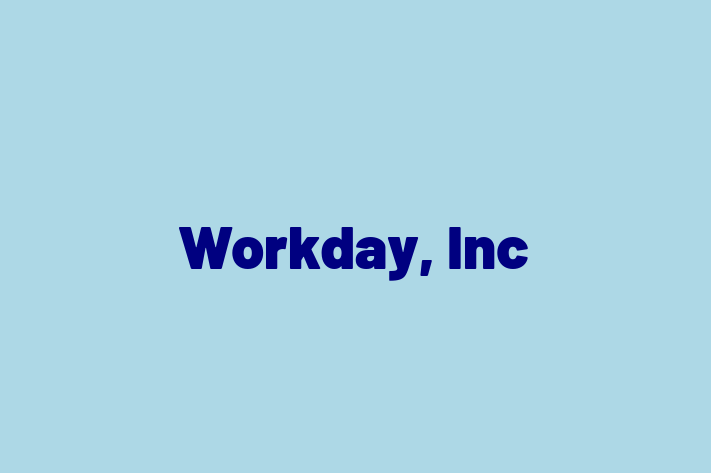 Software Solutions Provider Workday Inc