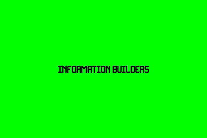 Software Solutions Provider Information Builders