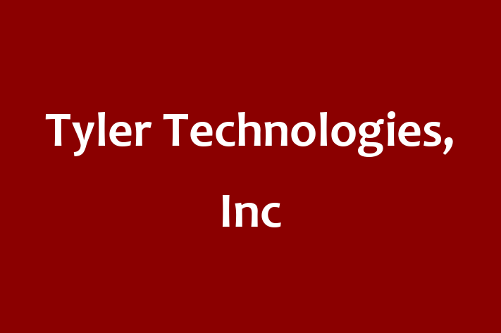 Software Engineering Company Tyler Technologies Inc