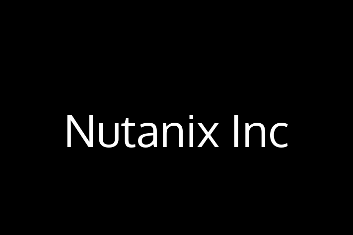 Tech Solutions Company Nutanix Inc