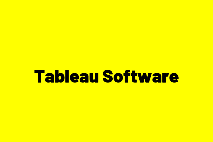 Tech Firm Tableau Software