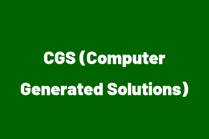 Software Consultancy CGS Computer Generated Solutions