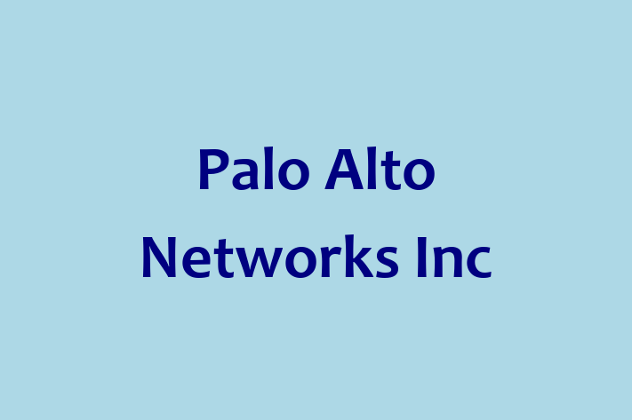 Software Engineering Company Palo Alto Networks Inc