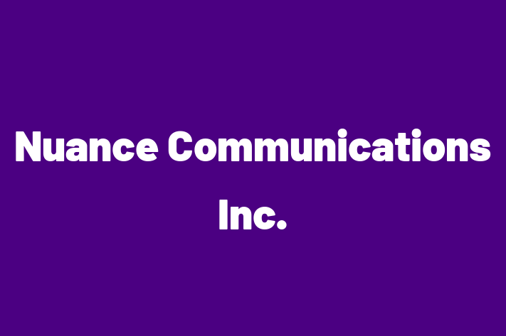 Application Development Company Nuance Communications Inc.