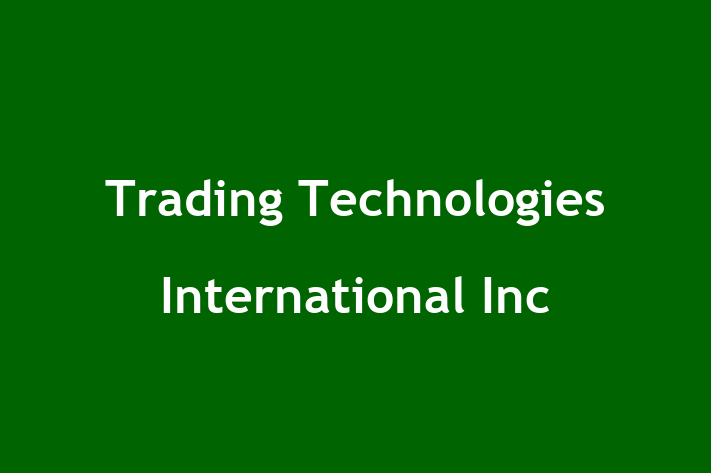 Software Development Company Trading Technologies International Inc