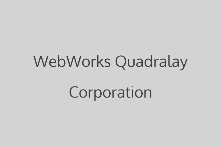 Application Development Company WebWorks  Quadralay Corporation