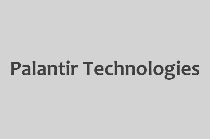 Software Firm Palantir Technologies