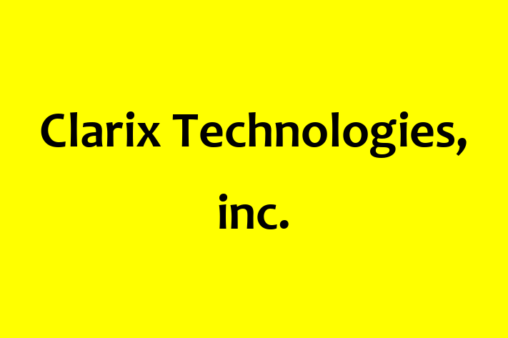 Software Development Firm Clarix Technologies inc.