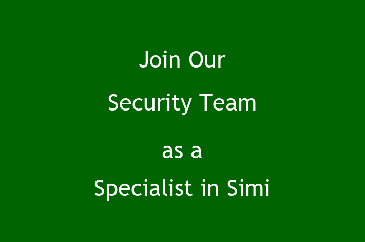 Join Our Security Team as a Specialist in Simi Valley