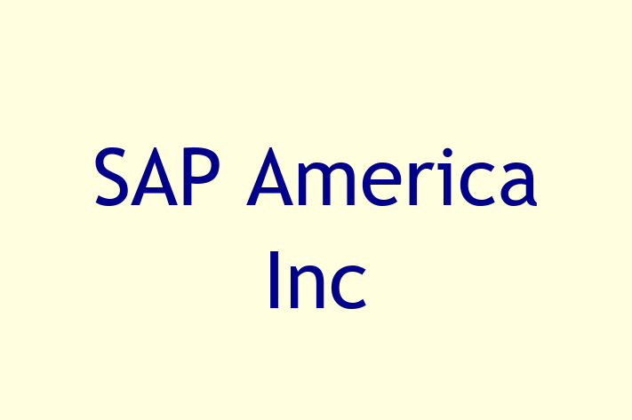 Digital Solutions Provider SAP America Inc