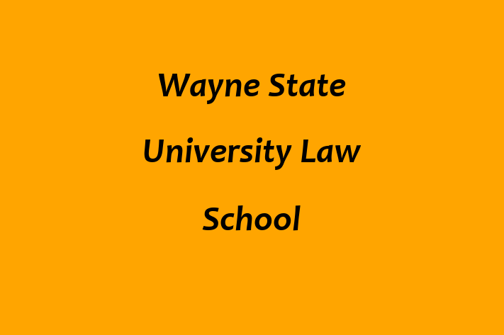 Staff Management Wayne State University Law School