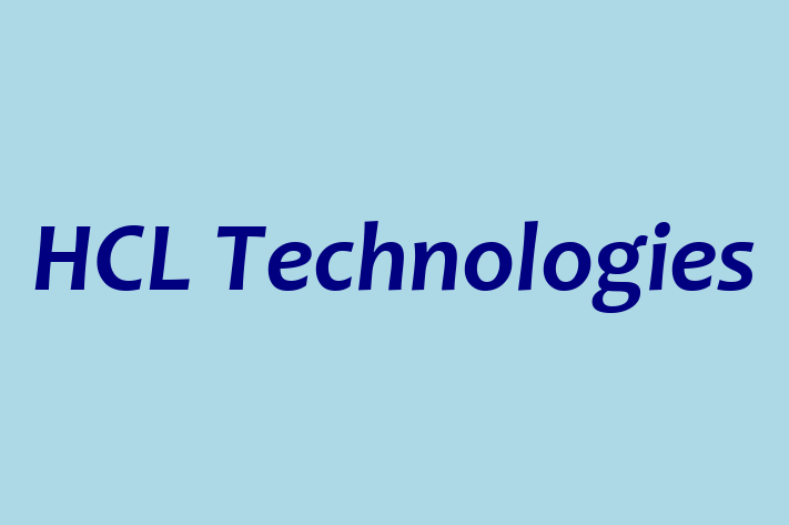 Technology Company HCL Technologies