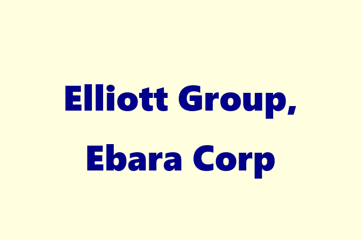 Personnel Management Elliott Group Ebara Corp