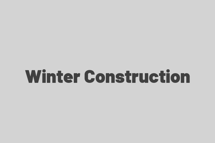 Workforce Management Winter Construction