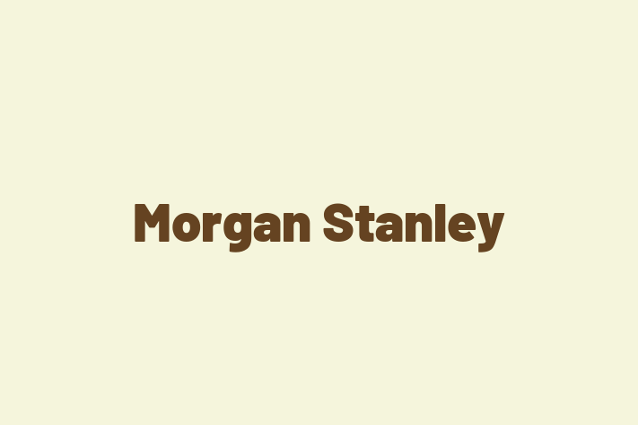 Employee Relations Morgan Stanley