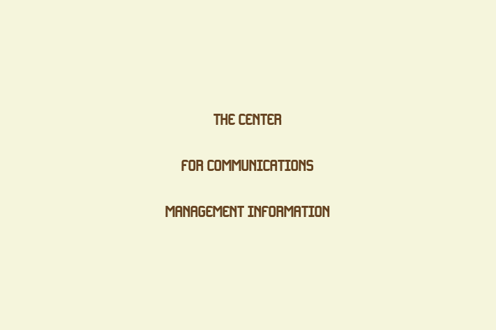 Software Solutions Provider The Center for Communications Management Information