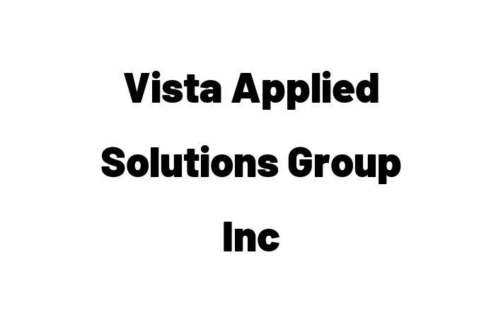 Personnel Management Vista Applied Solutions Group Inc