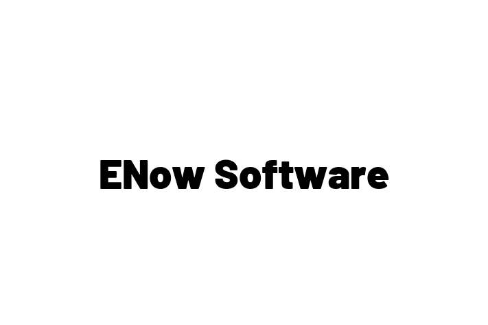 Software Firm ENow Software