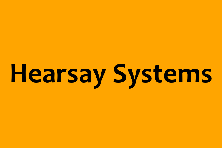 Technology Solutions Firm Hearsay Systems