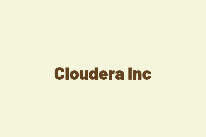 Software House Cloudera Inc