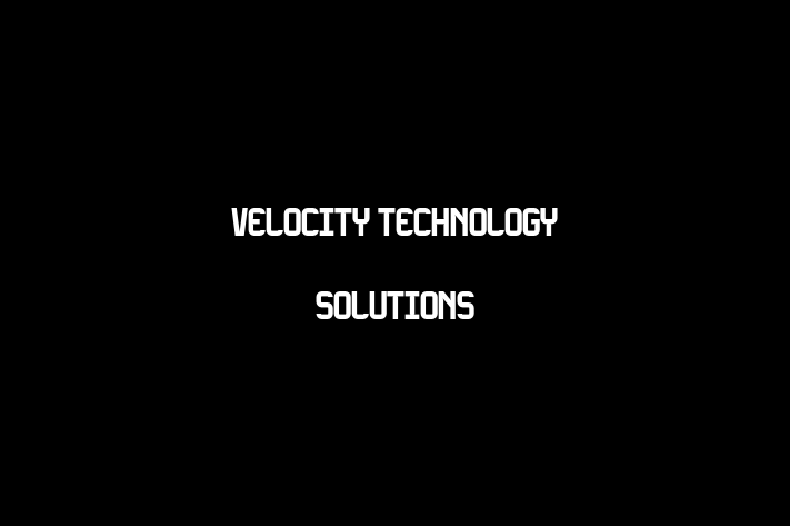 Tech Solutions Company Velocity Technology Solutions