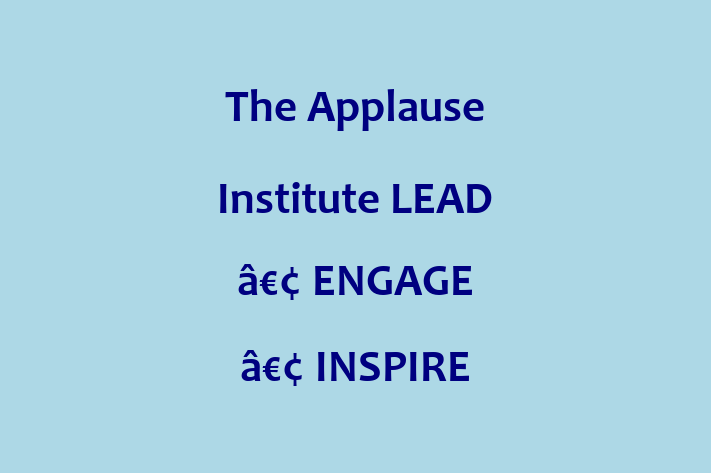 People Management The Applause Institute   LEAD  ENGAGE  INSPIRE