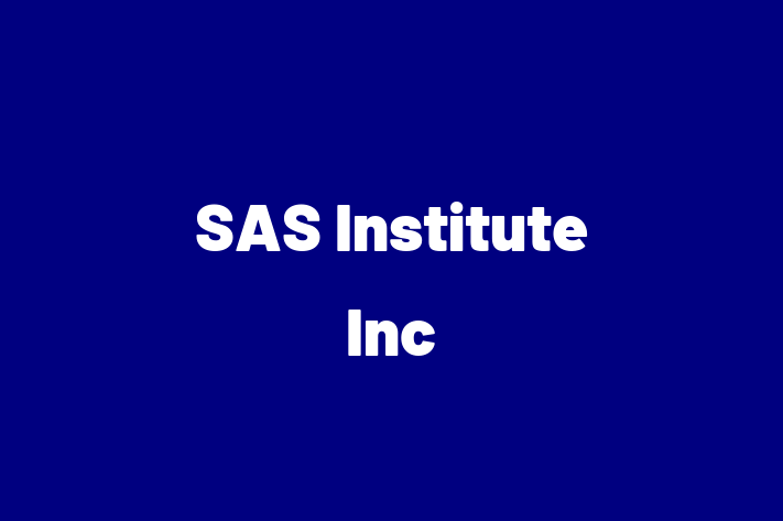 Software Development Company SAS Institute Inc