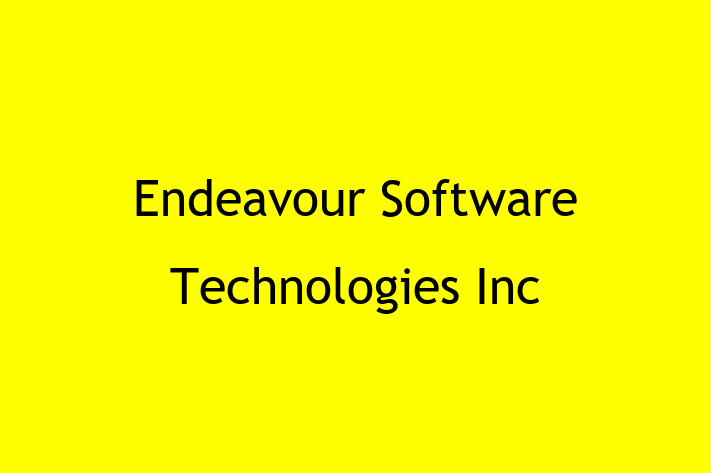 Software Development Firm Endeavour Software Technologies Inc