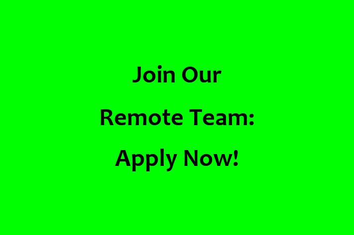 Join Our Remote Team Apply Now