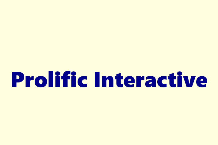 Software Development Firm Prolific Interactive