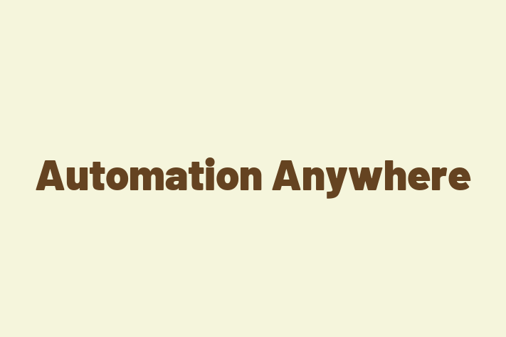 Software Consultancy Automation Anywhere