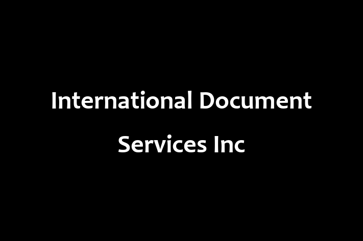 Digital Solutions Provider International Document Services Inc