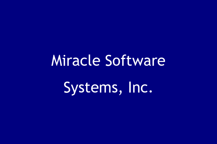 Software Consultancy Miracle Software Systems Inc.