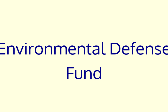 Software Firm Environmental Defense Fund