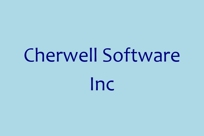 Application Development Company Cherwell Software Inc