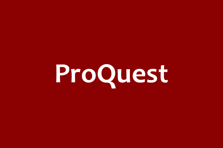 Technology Solutions Firm ProQuest