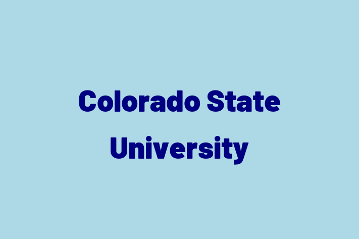 HR Administration Colorado State University