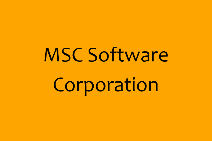 Software Development Company MSC Software Corporation