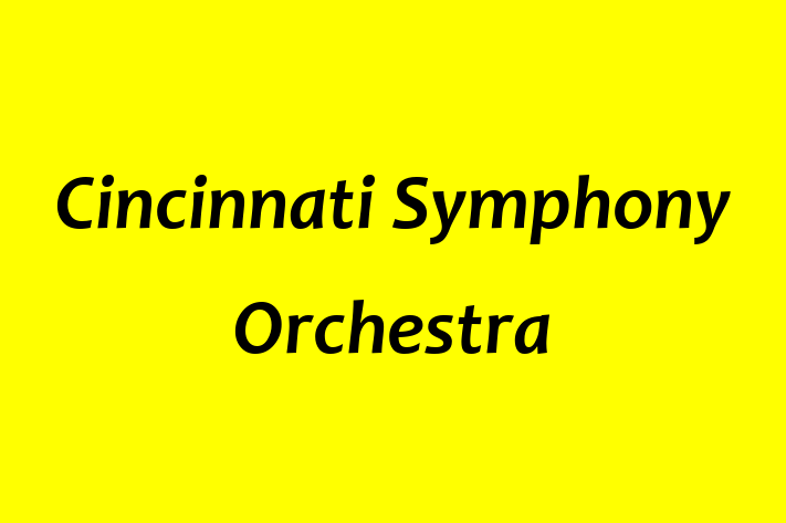 Employee Resource Management Cincinnati Symphony Orchestra