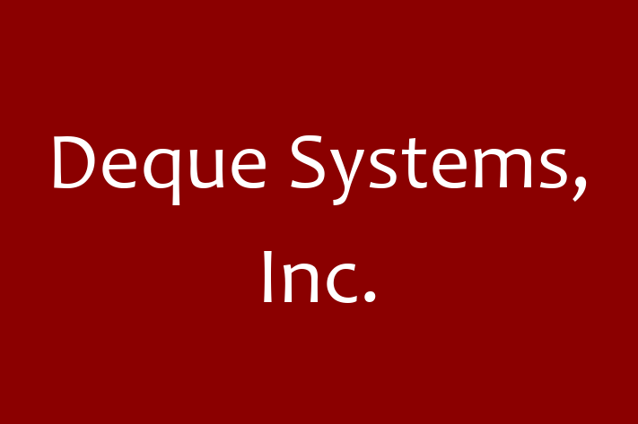 Software Solutions Provider Deque Systems Inc.