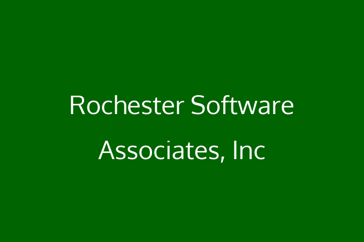 Tech Solutions Company Rochester Software Associates Inc