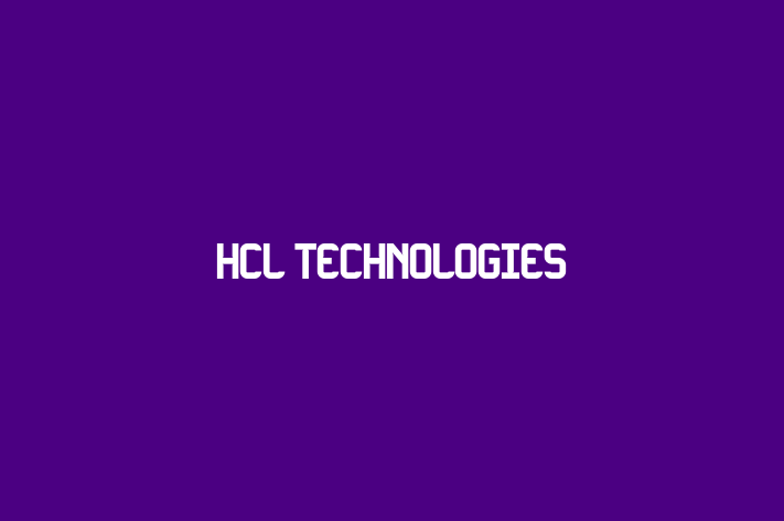 Application Development Company HCL Technologies