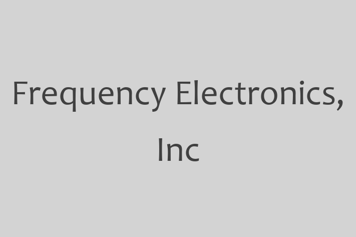 Tech Firm Frequency Electronics Inc